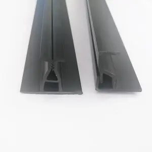 Customized shape size 1/2''~2'' height profiles pvc stretch abs pvc plastic acoustic fabric wall track for cinema