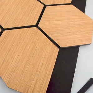Panneaux en fibre de polyester hexagonaux, bricolage, dalles acoustiques pour murs et plafonds, modernes, écologiques, réduction du bruit de 29 dB, utilisation au bureau, insonorisation - Product Image 6