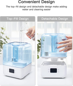 Humidificateurs d'air <span class=keywords><strong>MERCA</strong></span> 4L 4.5L 5L couleur bleu blanc télécommande tactile humidificateurs réglables Mode brouillard humidificateurs d'air - Product Image 3
