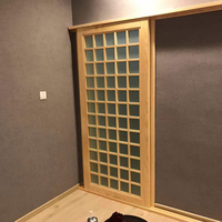 Roulettes de porte coulissante en bois pour appartement moderne, capacité de 80 kg, fermeture douce, roues suspendues, amortissement double face, finition nickel