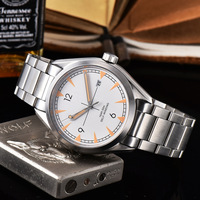 Montres automatiques mécaniques de luxe de haute qualité en acier inoxydable de fabrication chinoise, vente en gros, nouvelle collection, boîtier en acier, plongée, montre Nh35