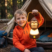 Lampe de nuit rechargeable Bigfoot, lampe de camping LED à 3 modes, lampe de table portable avec batterie externe 2400 mAh pour chambre d'enfant