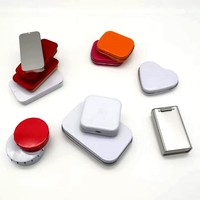 Boîte en fer blanc mince personnalisée avec logo, qualité alimentaire, hermétique, finition brillante pour chocolats, bonbons, pilules, chewing-gum, sucettes, snacks
