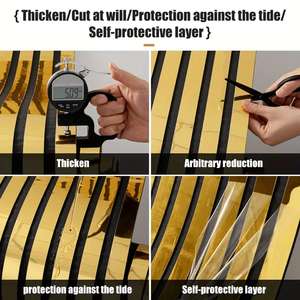 Spessore grande carta da parati autoadesiva PVC 3D griglia carta da parati specchio struttura riflettente pannello murale per la decorazione della casa arte - Product Image 6