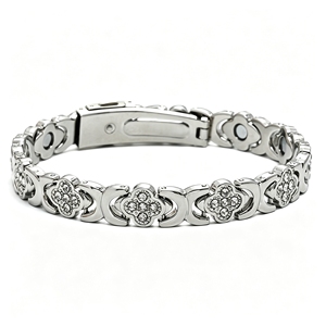 Pulsera de Eslabones con Trébol de Cuatro Hojas Multicolor para Hombre y Mujer, Chapada en Oro, con Circonita, Aleación de Zinc, Joyería de Moda, Regalo - Product Image 6