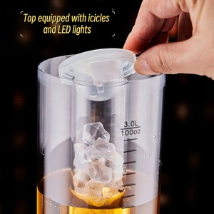 Dispenser Commerciale per Bevande 3L con Secchiello per Ghiaccio in PC e Rubinetto, Ideale per Feste, Limonata, Tè Freddo e Torri Dispenser per Ristorazione - Product Image 3