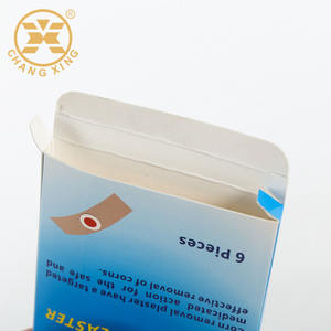 Boîtes en papier recyclables 300g laminées brillantes et imperméables, personnalisables avec poignée, pour masques, pharmacies, pansements, présentoirs OEM - Product Image 2