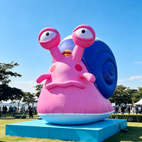 Prix de gros - Mascotte géante gonflable personnalisée en forme d'escargot - Modèle d'animal géant pour la publicité et la décoration en extérieur