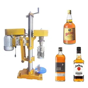 Customized Small Manual Semi Automatic Plastic Glass Wine Bottle Screw Capping Water Honey perfume Rotary Capping Machine