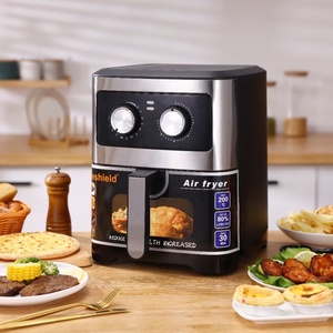 Friteuse à Air numérique électrique en aluminium carré PTFE 2000w contrôle numérique matériau <span class=keywords><strong>de</strong></span> qualité alimentaire/huile 0% Logo OEM <span class=keywords><strong>piano</strong></span> - Product Image 4