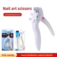 Coupe-ongles en U de style français pour manucure DIY, outil de coupe pour ongles artificiels en acrylique, pour usage manuel