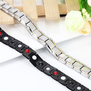 Pulsera de Bioenergía de Acero Inoxidable OEM, Pulsera de Moda con Energía Cuántica y Germanio <span class=keywords><strong>para</strong></span> Equilibrio y Salud - Product Image 3