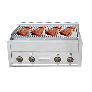 Venta caliente de fábrica Lava Rock Kitchen <span class=keywords><strong>Gas</strong></span>/Parrilla de barbacoa eléctrica Uso de cocina comercial - Product Image 1
