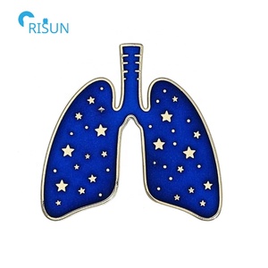 Pin de Solapa Personalizado con Forma de Pulmón, Anatomía Biológica, Pulmonología, Broche con Forma de Pulmón, Pin de Esmalte Personalizado - Product Image 5