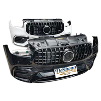 Kualitas Tinggi, untuk Mercedes-Benz GLE53, GLE63, W166, W167 Spoiler Depan, Bumper Mobil, Lampu LED, Grille, Radiator, Fender, Mudguard.