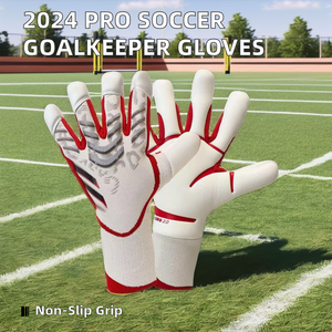 2024 <span class=keywords><strong>guanti</strong></span> <span class=keywords><strong>da</strong></span> <span class=keywords><strong>portiere</strong></span> <span class=keywords><strong>da</strong></span> calcio professionisti per adulti, in pelle traspirante, punta delle dita antiscivolo per protezione sportiva - Product Image 2