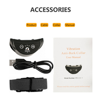 Hunde-Bellhalsband mit Vibration, Wasserdichtes Elektronisches Trainingshalsband gegen Übermäßiges Bellen für Kleine/Mittlere/Große Hunde