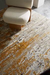 High Quality Aegean Gold Designer <b>Rug</b> Hand Tufted New Zealand Wool Carpet for Premium Living Room and Bedroom Flooring - Product Image 3