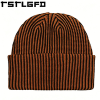 Gorro de punto tie-dye con logo personalizado, venta al por mayor, gorro de invierno bordado con tela suave, gorra estilo streetwear, fabricante de gorros tipo skull cap