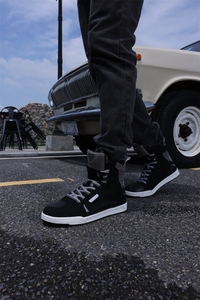 Botas de Motociclismo SOMMY para Hombre – Botas de Carreras Urbanas de Caña Alta con Cremallera Lateral y Protección de Tobillo, Antideslizantes para Uso en Exteriores - Product Image 5