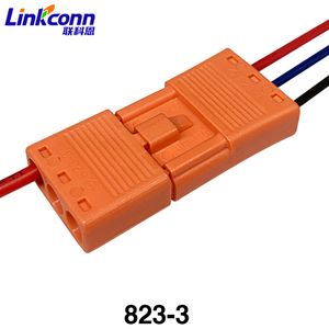 823 2Pin 3Pin Female Male US Standard Orange Plug In Electrical Terminal Block Connector For <b>LED</b> <b>Lighting</b> - Product Image 2