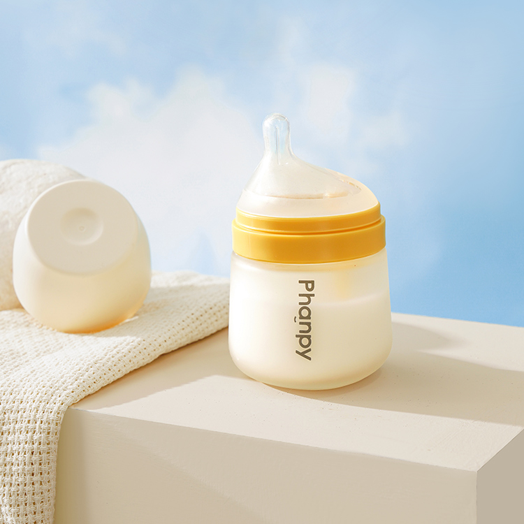 Vaso 160ml + Tetina talla S (0-3M), Amarillo