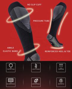 <span class=keywords><strong>Calcetines</strong></span> gruesos de fibra de bambú para hombre personalizados de invierno con diseño antibacteriano para baloncesto y fútbol - Product Image 5