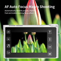 Le plus récent appareil photo numérique HD 4K 3.0 ''écran tactile IPS avec lumière flash et fonction MP3 appareil photo étudiant pour la photographie