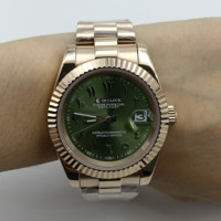 Montre avec mouvement NH35, logo personnalisé, luxe, cadran avec chiffres arabes, montre automatique SEILOCE pour unisexe