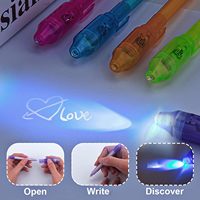 MagiArt Stylo UV invisible qui brille dans l'obscurité Marqueur d'écriture secret pour enfants Jeux de fête et projets de bricolage