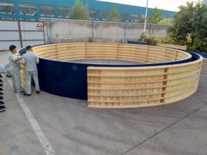 Moules en béton pour réservoirs courbes, <span class=keywords><strong>coffrage</strong></span> circulaire, forme personnalisée, piscine, exploitation minière, raffinage, fosse septique, usine de traitement des eaux - Product Image 2