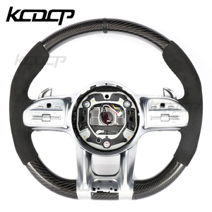 Volant en fibre de carbone compatible avec les anciens modèles de Mercedes-Benz Classe C (C300, C200, C180, C260, C43, C63) W205, W206, W207, W204, W212, W221, W222 - Product Image 2