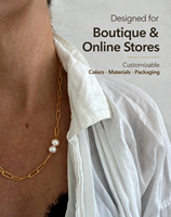 Collar de Cuentas de Cristal de Colores y Piedra Natural con Cadena de Acero Inoxidable para Verano y Playa