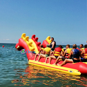 3 Têtes de <span class=keywords><strong>Monstres</strong></span> de Mer Grand Bateau Dragon Gonflable Tubes de Ski Nautiques à 3 Voies Banana Boat Drag Surfing Juegos Inflables - Product Image 2