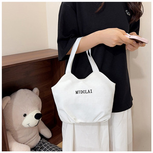<span class=keywords><strong>Sac</strong></span> fourre-tout <span class=keywords><strong>de</strong></span> luxe en toile avec poignée en bambou, grande capacité, pour femme, collection 2026, <span class=keywords><strong>sac</strong></span> à bandoulière, <span class=keywords><strong>sac</strong></span> à main, logo personnalisé - Product Image 3