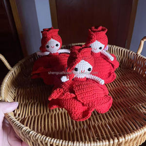 Buena calidad, proveedor de Etsy, flores de lana, muñeco de clavel de hadas, regalo para el <span class=keywords><strong>día</strong></span> de la madre, tejido para siempre, regalo de flores de larga duración - Product Image 1