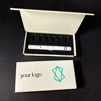 Boîte élégante pour stylo à injection magnétique de voyage, logo personnalisé, boîte en carton rigide de luxe, boîte de présentation cadeau pour stylo à injection V2