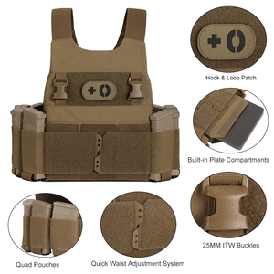 Root Drie Vrouwen Mannen Gewicht Vesten Trainingsuitrusting Fitness Hardlopen Ademend Tactisch Plaatdragervest - Product Image 3