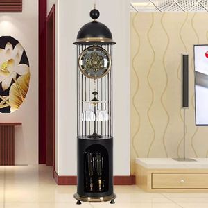 American Style Floor Clock Quartz Tower Shape Antique Design Living Room Decor - Product Image 2