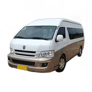 Gebruikte Jinbei Hiace 14 Seats Benzine Mini Bus Mini Bestelwagen Motor Links