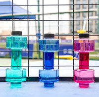 Bouteille de shaker de protéine d'haltère en plastique de vente chaude 500ml pour des événements sportifs et des vacances