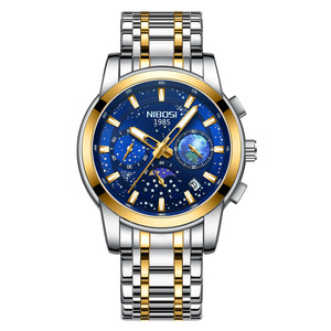 Reloj de Cuarzo de Lujo para Hombre, Correa de Acero Inoxidable Premium, Cristal de Zafiro, Resistente al Agua 30M, Luminoso - Product Image 5