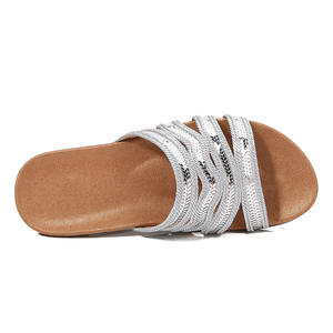 Sandales plates bohèmes d'été 2026 Yasirun pour femmes, grande taille, avec strass, confortables, en PVC, style ballerine, formelles - Product Image 4