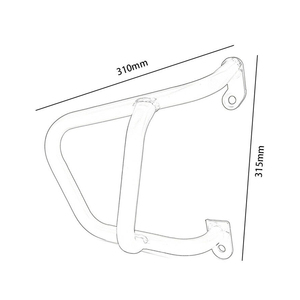 Precio Especial de Fábrica - Protector de Motor para Motocicleta, Barra Anticaídas, Marco de Protección, Parachoques Deslizante para <span class=keywords><strong>Honda</strong></span> <span class=keywords><strong>CB500X</strong></span> 2016 2017 2018 2019 2020 - Product Image 2