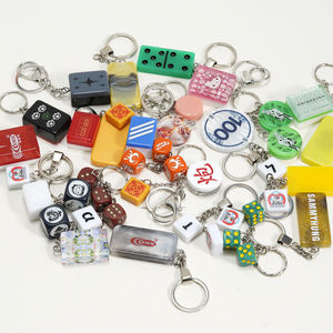 Llavero de Dados Acrílicos, Llaveros de Dominó, Llaveros para Bolsos, Carteras, Teléfonos Móviles o Colgantes para Coche - Product Image 1