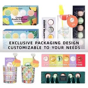 Boules de cocktail artisanales scintillantes, mélangeur de boissons, paillettes comestibles, bombes à cocktail, étiquette privée, coffret cadeau de cocktails sans alcool - Product Image 5