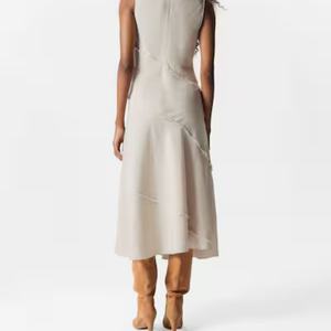 ชุดเดรสผ้าฝ้ายทรงเอ สไตล์เก๋ไก๋ แต่งระบาย ดีไซน์เซ็กซี่  ลำลอง  สำหรับออกงานกลางคืน  ความยาวปานกลาง  เหมาะสำหรับฤดูร้อน สำหรับผู้หญิง - Product Image 3