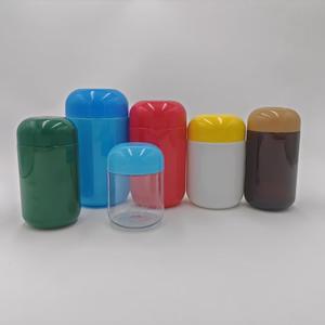 Frascos Cilíndricos de Medicina <span class=keywords><strong>100ml</strong></span>/120ml/150ml/170ml com Tampa Rosqueada, Colarinho de PP, Impressão em Serigrafia Colorida e Acabamento Brilhante em <span class=keywords><strong>PET</strong></span> - Product Image 4