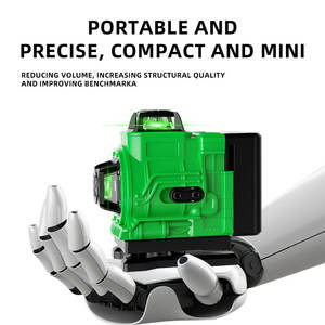Nivel Láser Verde 4D de 16 Líneas, Mini, Alta Precisión, Grado Industrial para Exteriores, con Trípode y Control Remoto - Product Image 5