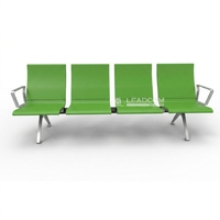 Banc d'attente moderne Leadcom LS-529YF avec rembourrage en PU et structure métallique pour hôpitaux et aéroports
